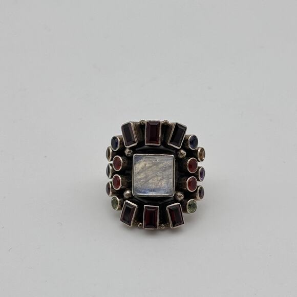 Nicky Butler Jewelry - Nicky Butler Ring sz 6 Sterling Silver 925 Rainbow Moonstone India Boho 238/800